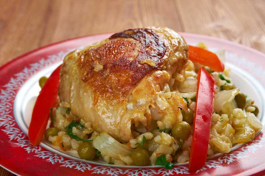 Arroz con Pato - 10 Peruvian food dishes