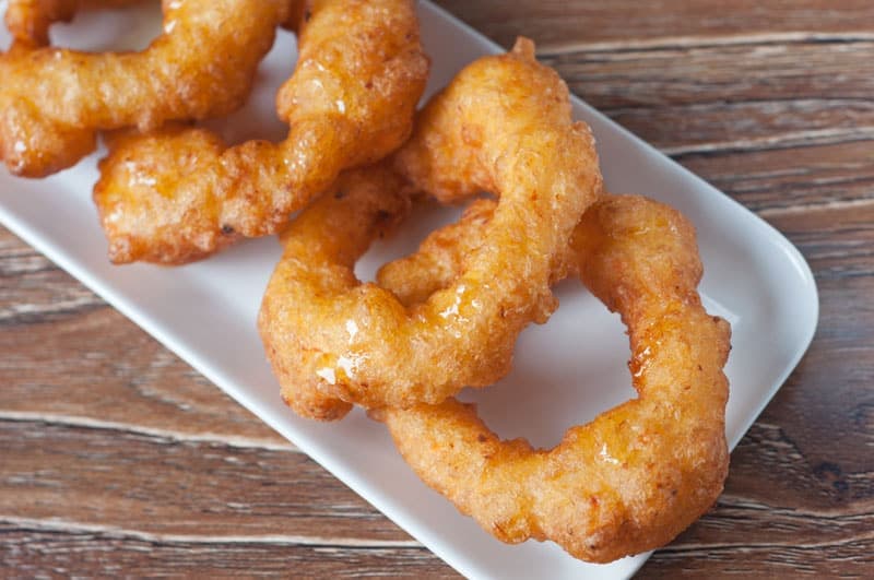 Picarones on plate