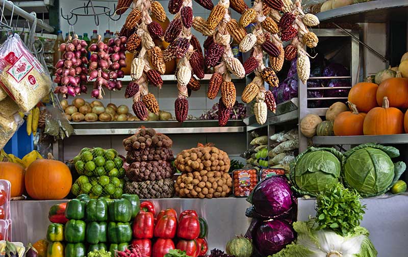 Vegetable Stall - Mercado de Surquillo, Miraflores, Lima