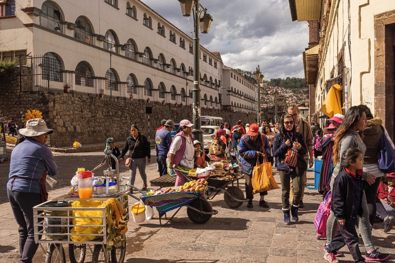 cusco street scene - peruvian cultural travel