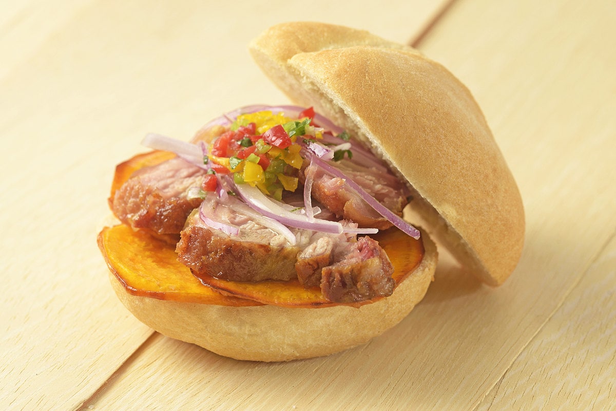 Pan con chicharron Peruvian pork sandwich recipe