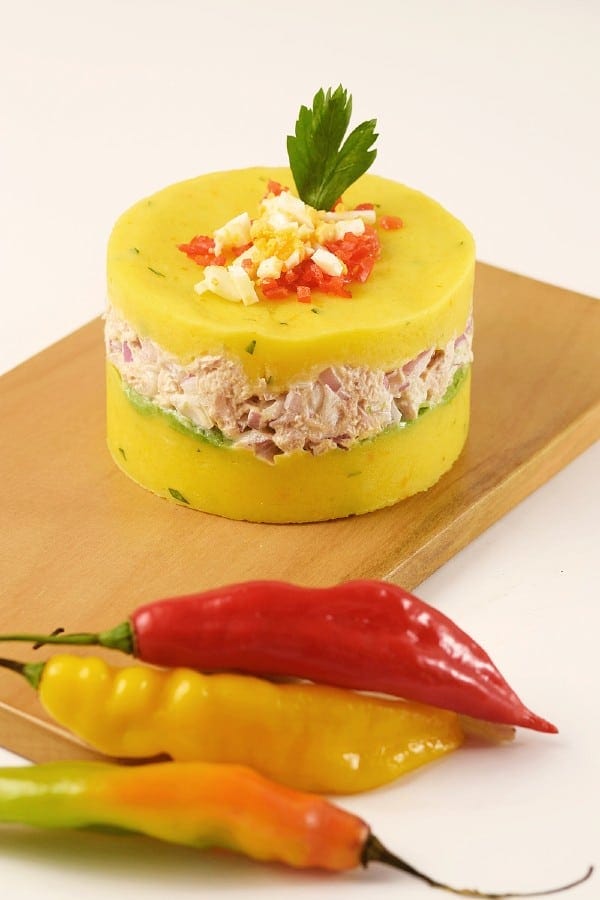 Causa de atún Peruvian appetizer