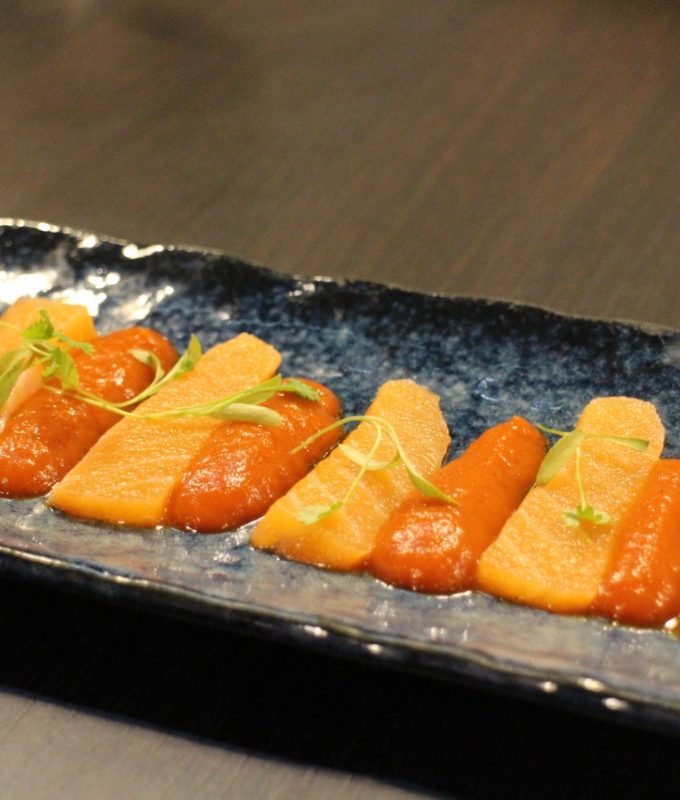 Salmon Tiradito: Nikkei food from Peru