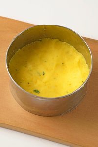 yellow potato in springform pan