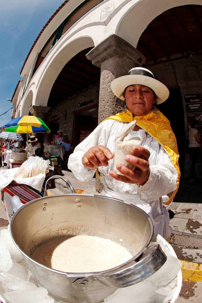 Queso helado dessert in Cusco