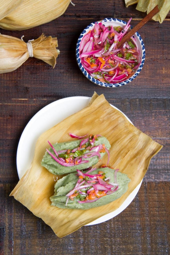 Green Tamalitos -  Peruvian Tamales Verdes recipe