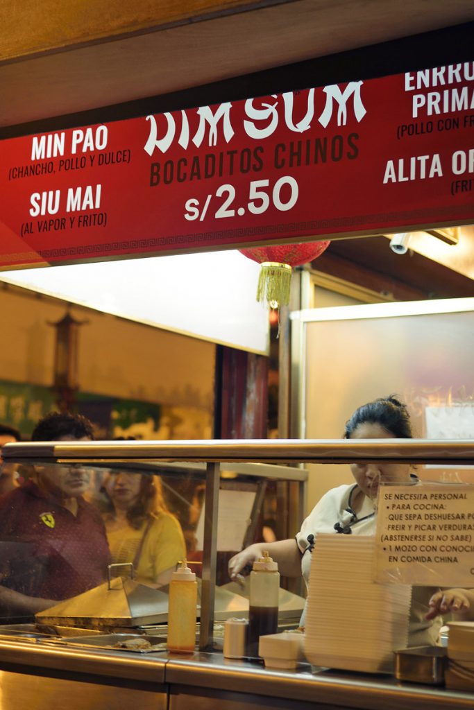 dim sum stand in barrio chino