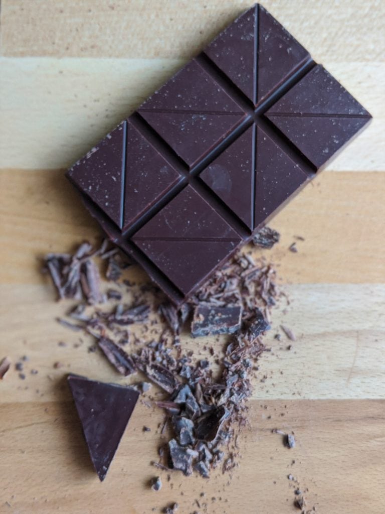 Rich dark Peruvian chocolate bar