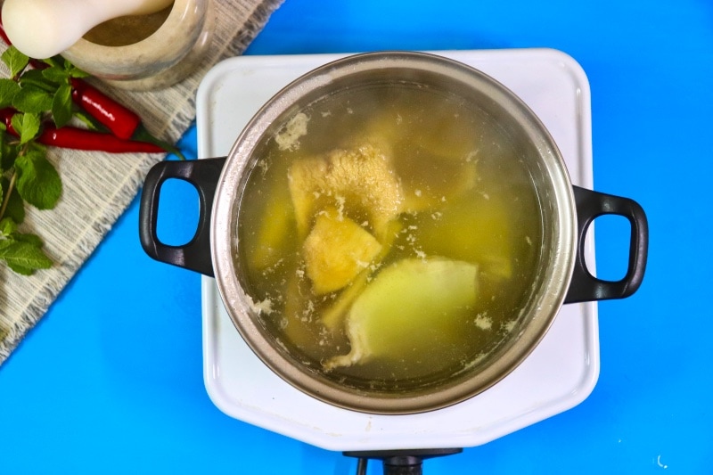  Fase 1 far bollire la trippa in acqua