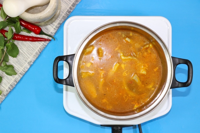  Étape 6 ajouter 1 tasse de bouillon de tripes et faire bouillir