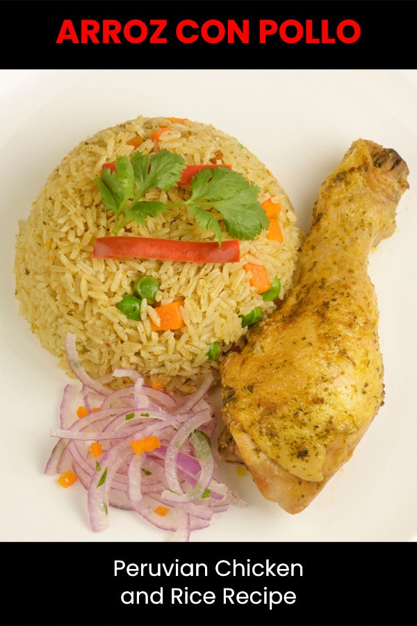 Arroz con pollo - Peruvian chicken and rice