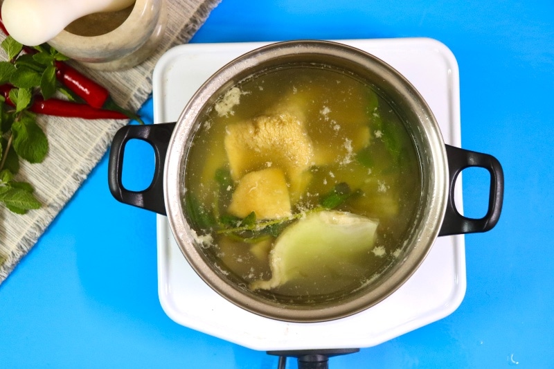 Schritt 2 frisches Wasser kochen Sie die Kutteln in Wasser