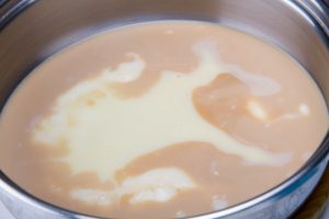 step 4 heat milk in a saucepan