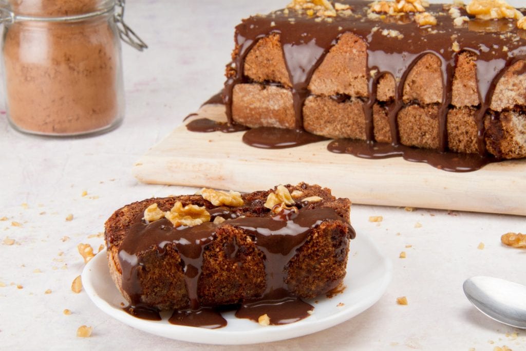 Chocolate Turron dessert sweet slice