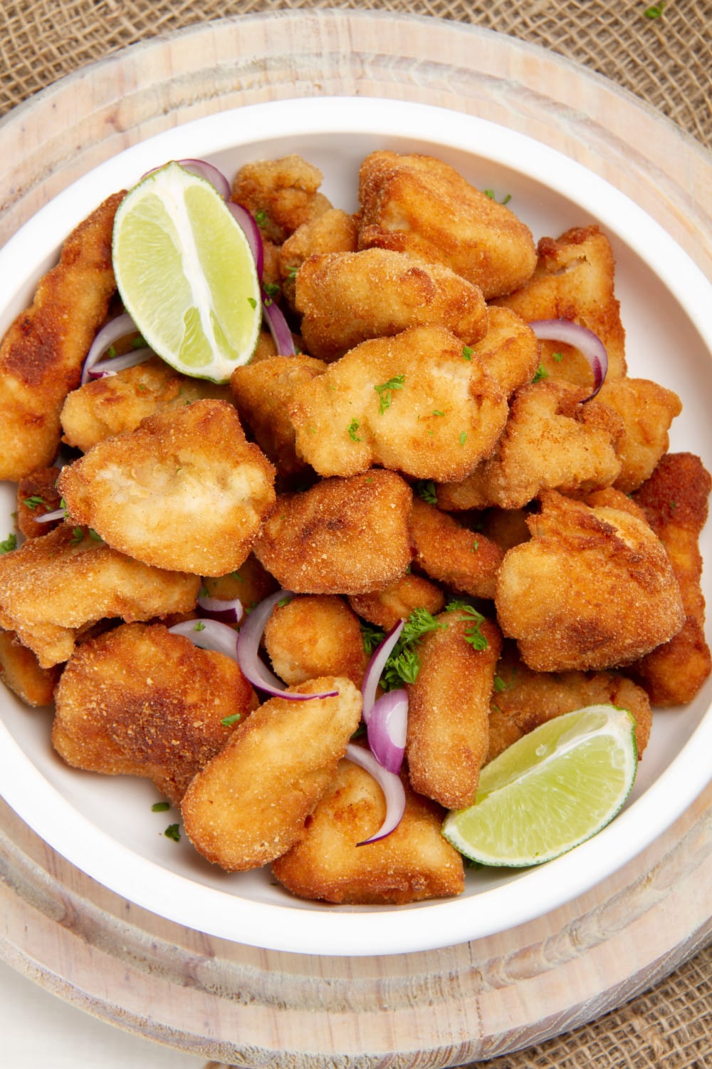Bowl Of Peruvian Chicharron De Pollo