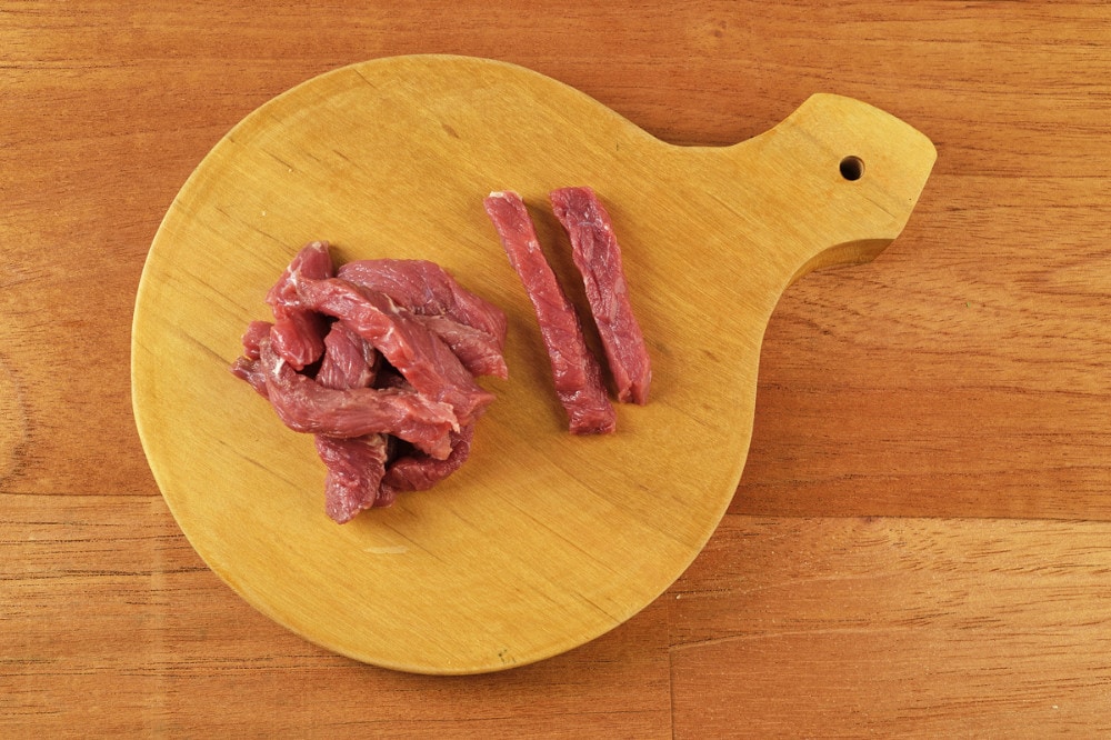 Cut Meat Into Strips