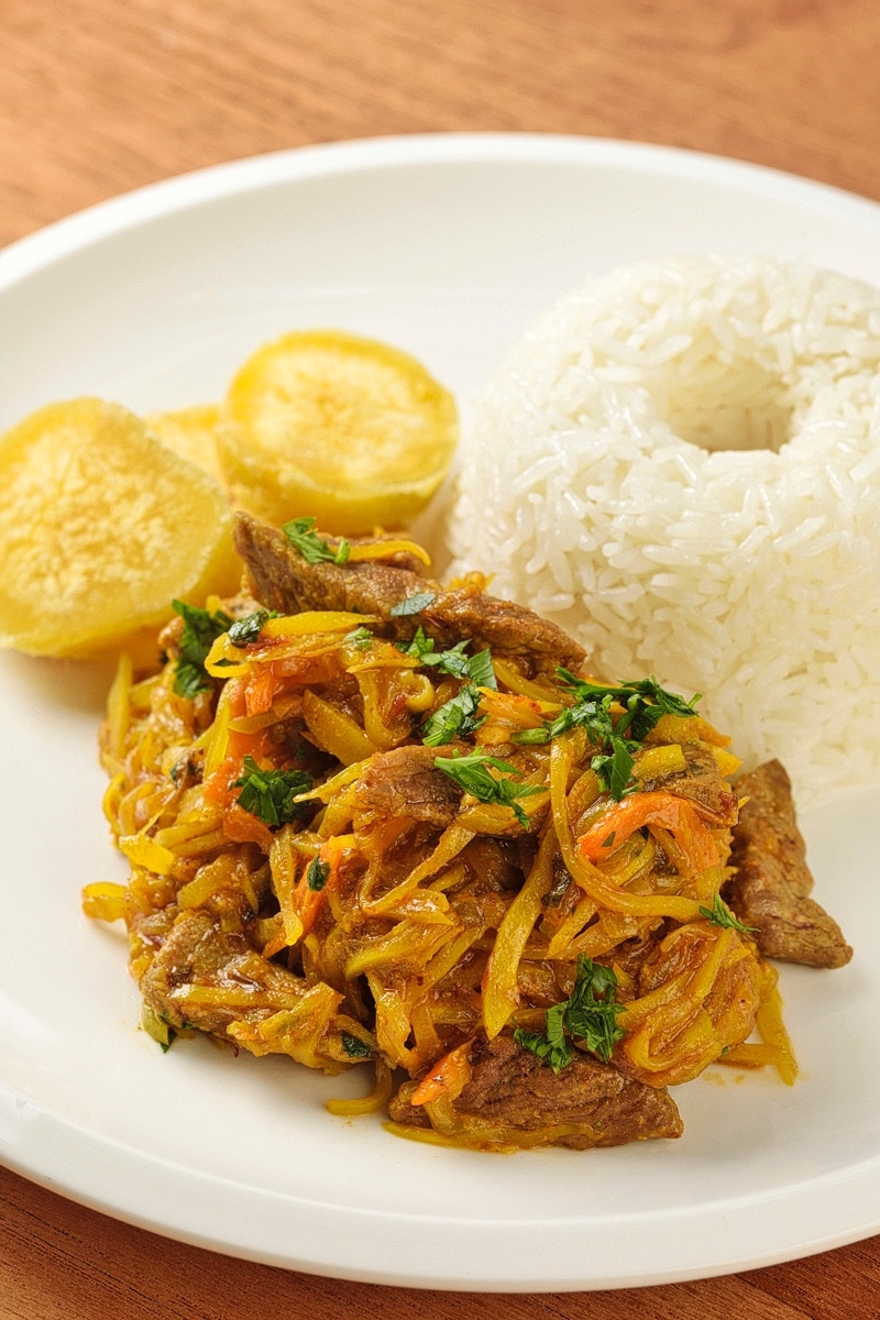 Olluquitos Con Carne Recipe