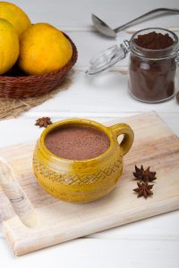 Peruvian Hot Chocolate In Cup With Spices