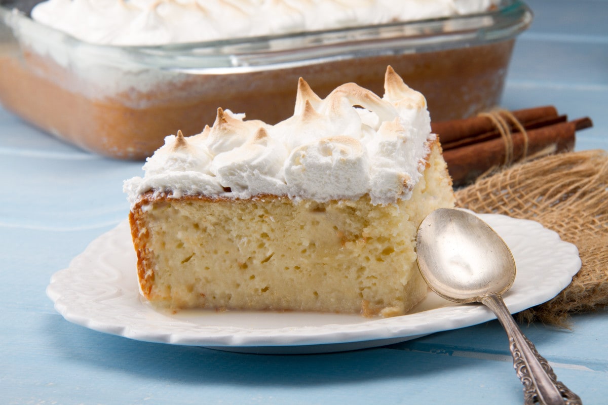 Tres Leches Peru - Delicious sponge cake soaked with whipped cream and egg meringue