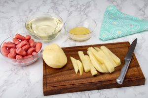 Step 1 Cut Potatoes Into Long Pieces