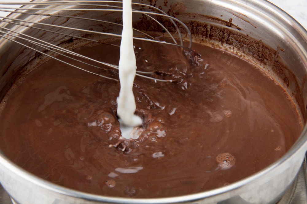 Step 5 Add Dark Chocolate To Infusion With Milk