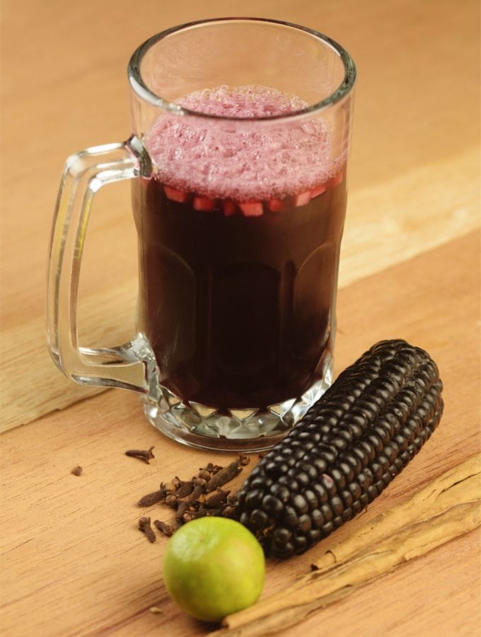 Peruvian Chicha Morada With Corn And Lime