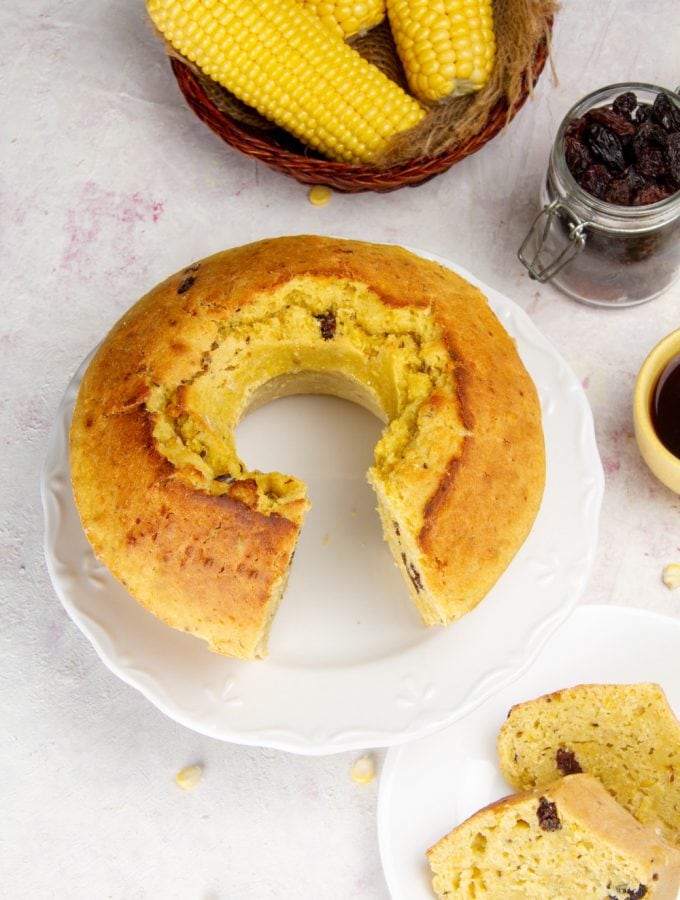 Peruvian Pastel De Choclo On Table With Coffee