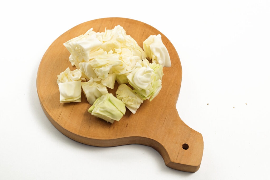 Steo 2 Chop Cabbage Into Pieces
