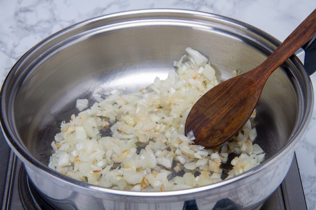 Step 4 Fry Onion And Garlic