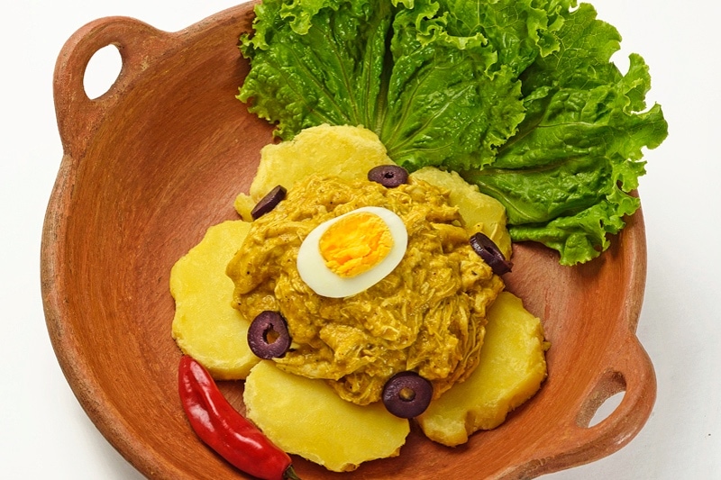 aji de gallina peruvian appetizer