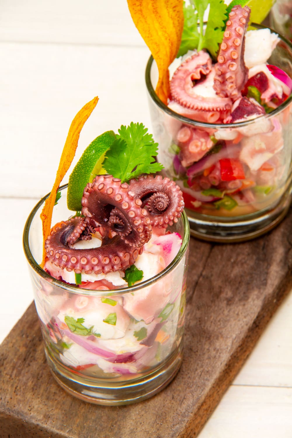 peruvian octopus ceviche pulpo de ceviche dish