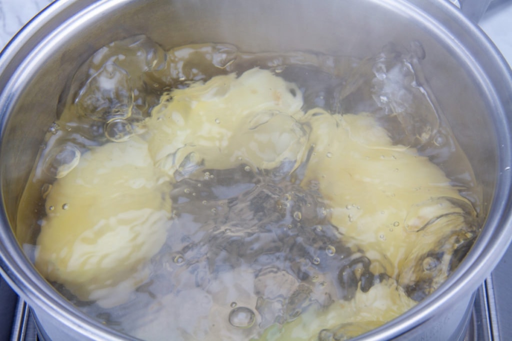 step 9 boil potatoes