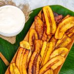 ripe deep fried fried plantain slices
