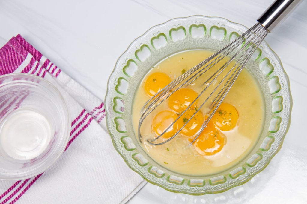 step 9 combine condensed milk eggs limes