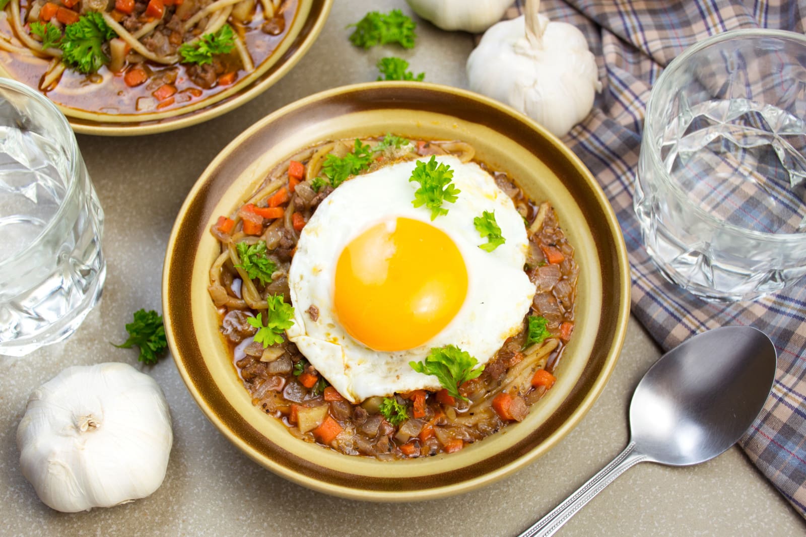 peruvian minute soup in bowl