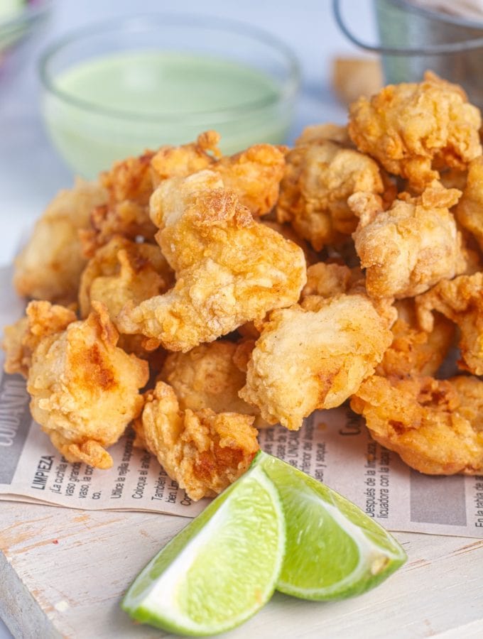 chicharron de pescado peruvian fish fritters