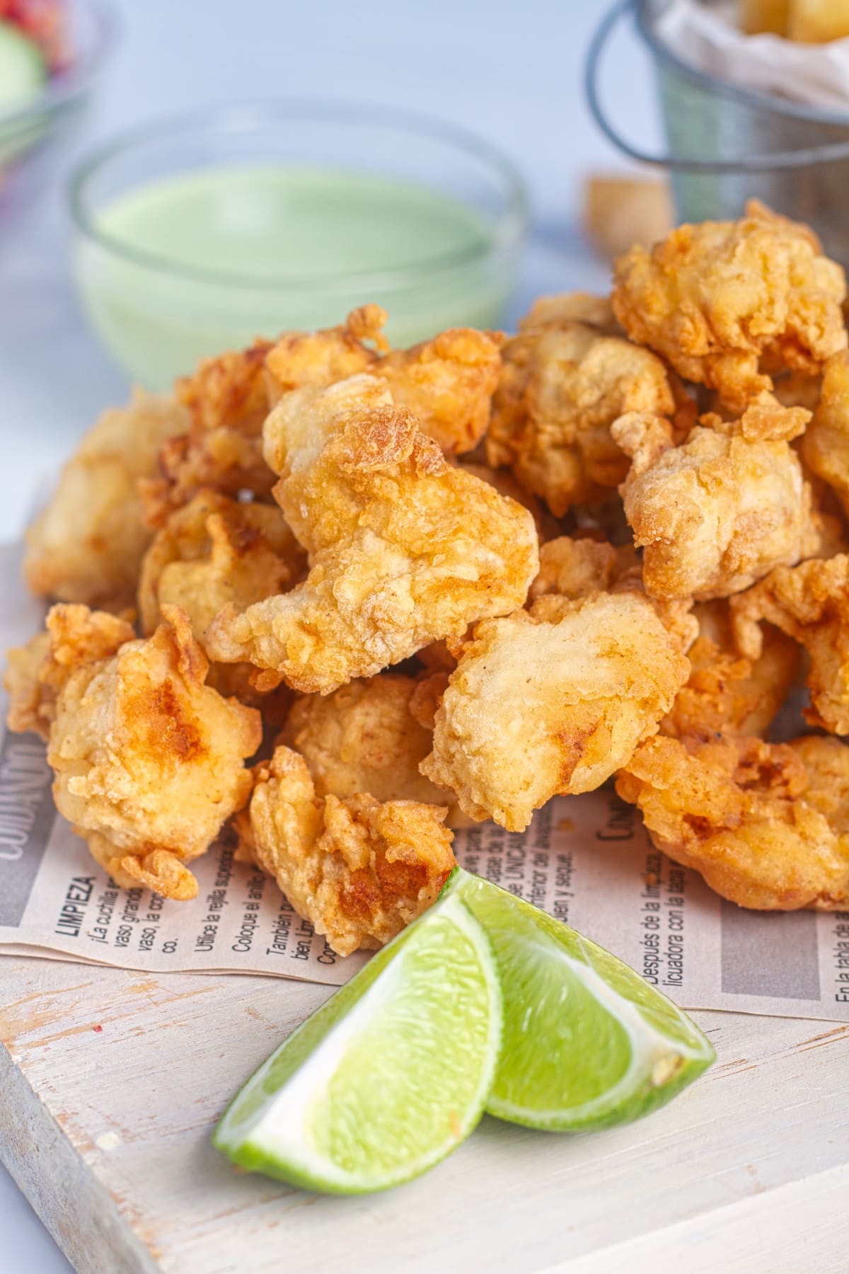 chicharron de pescado peruvian fish fritters