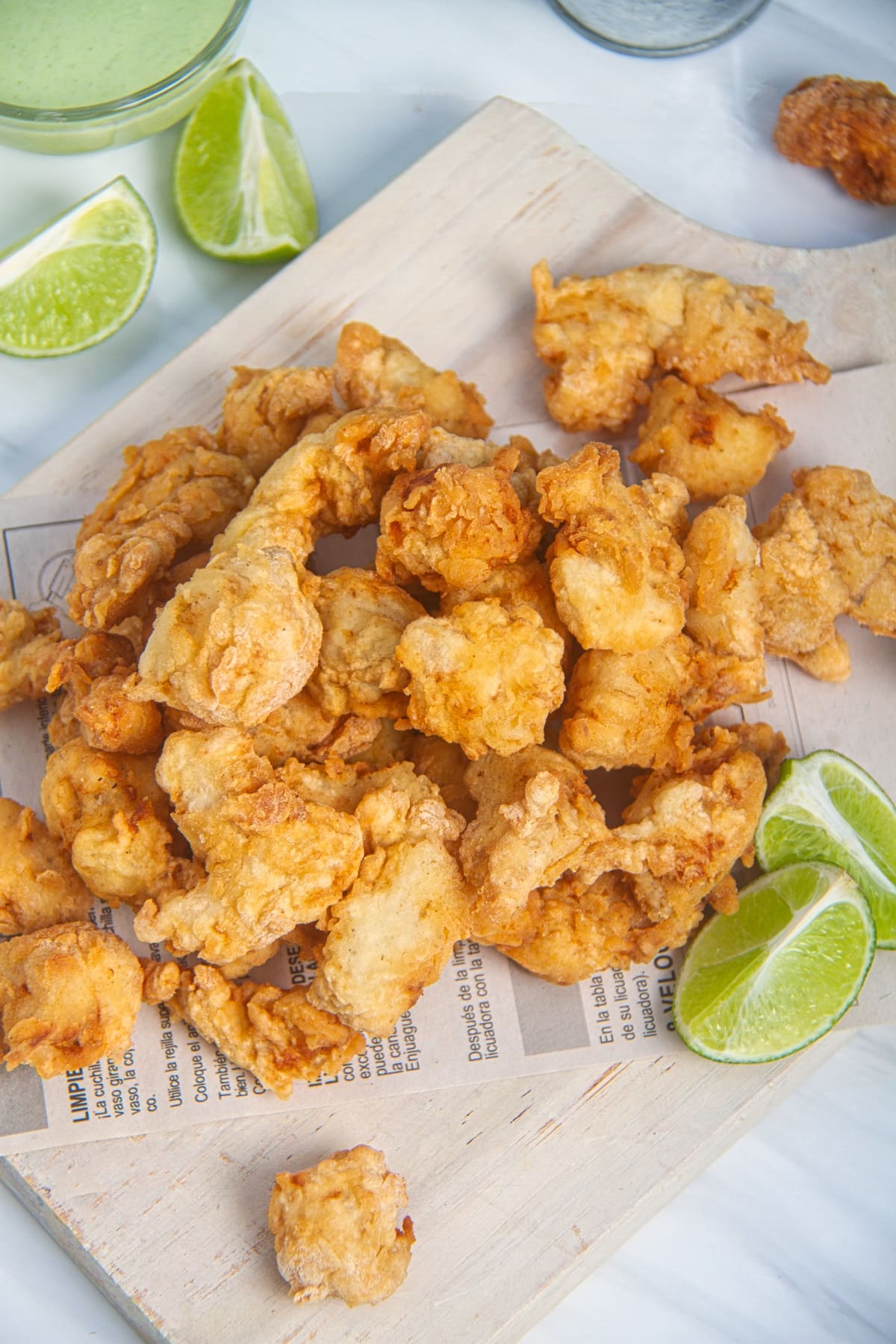 crunchy deep fried fish pieces