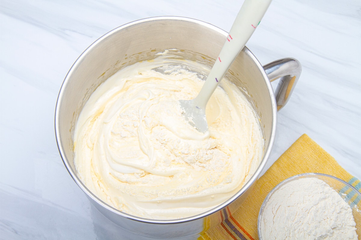 step 2 egg yolks with sugar and whites