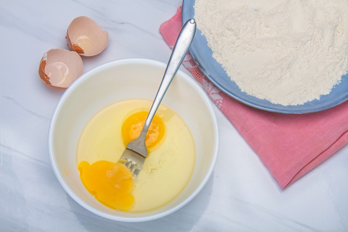 step 3 egg mixture for fish