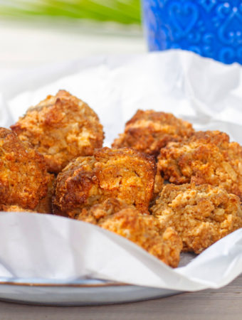 peruvian cocadas on plate