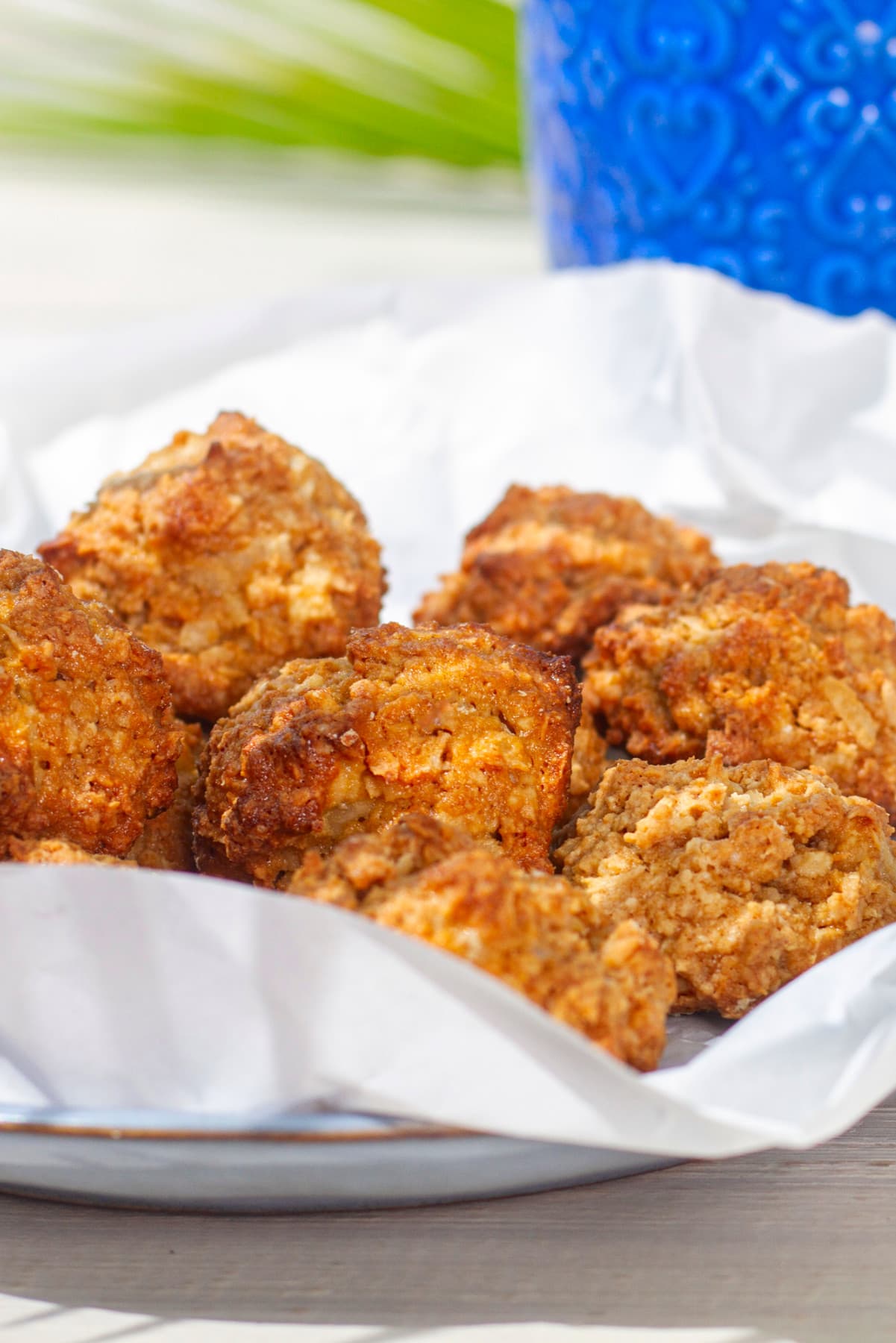 peruvian cocadas on plate