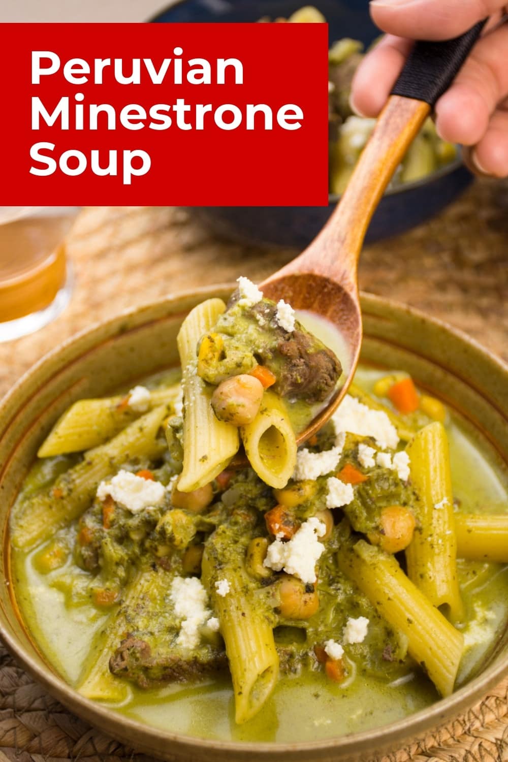 peruvian minestrone soup sopa menestron