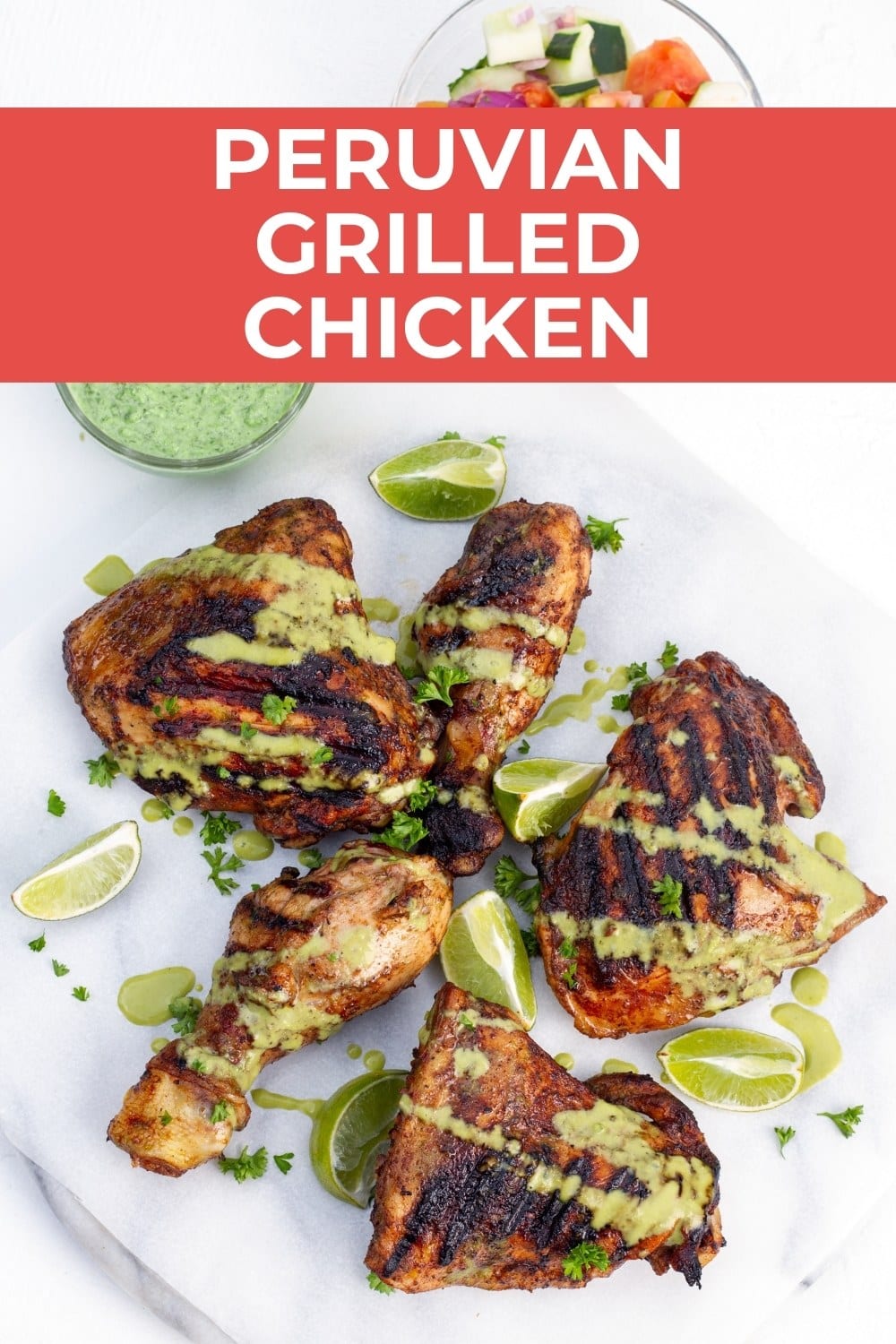 peruvian grilled chicken green sauce pinterest