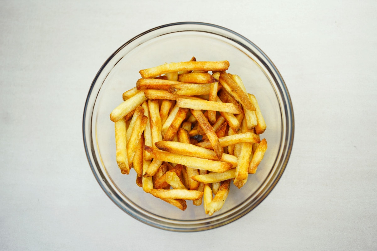 step 3 put aside crisp french fries