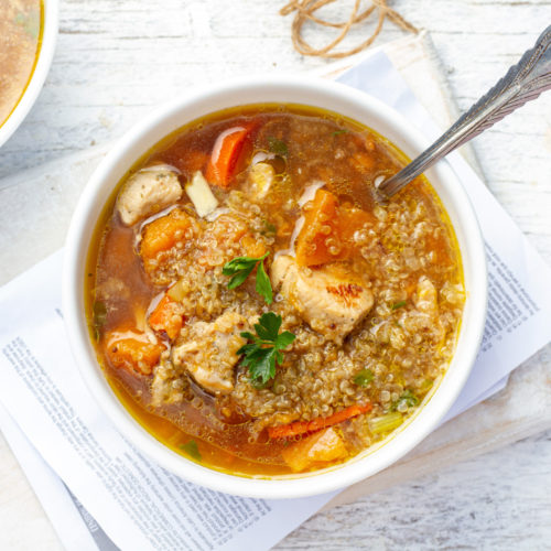 chicken and quinoa soup peruvian style recipe