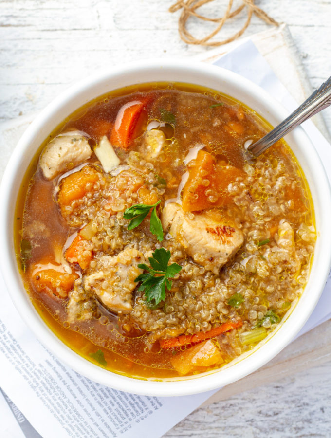 chicken and quinoa soup peruvian style recipe