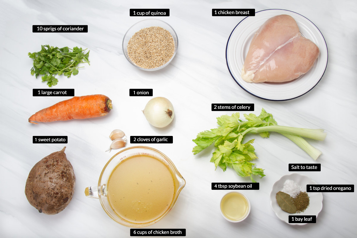 peruvian chicken quinoa soup ingredients