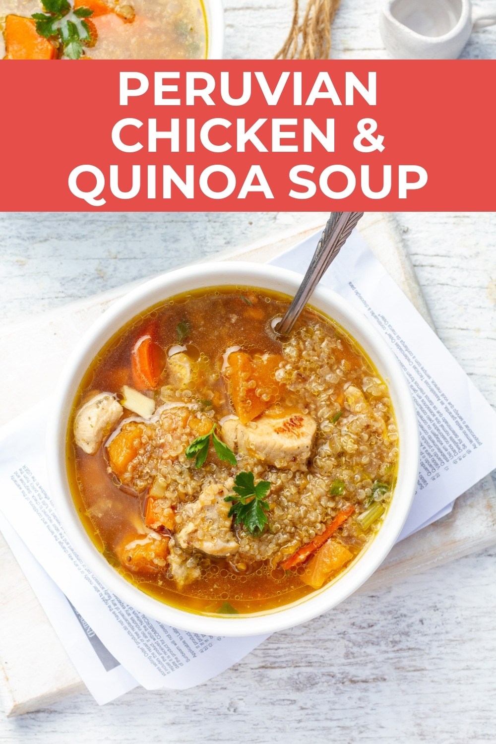 peruvian quinoa chicken soup recipe pinterest