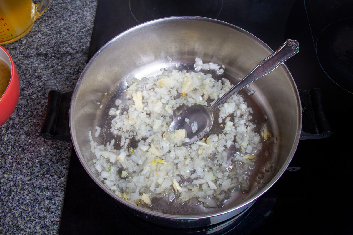 step 5 add vegetables to pot